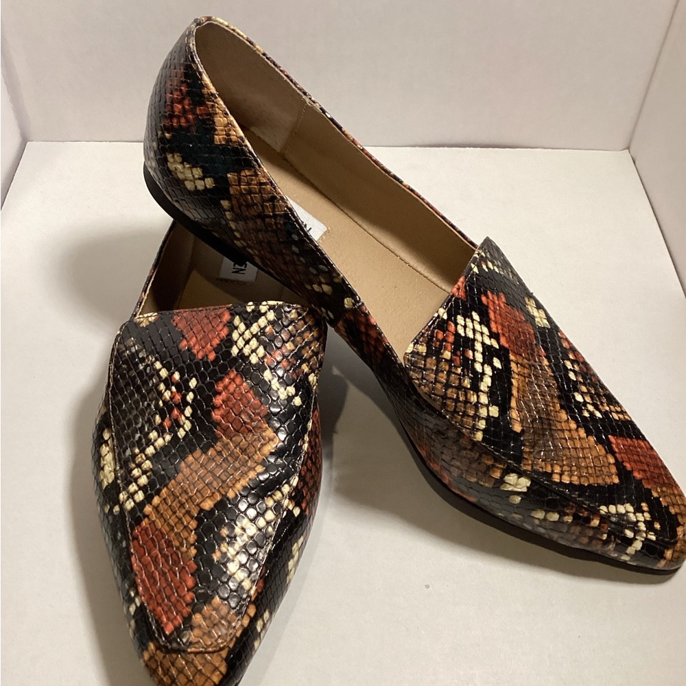 Snakeskin Patterned Loafers